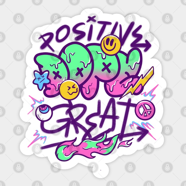 Dope Graffiti Doodle Sticker by yogisnanda